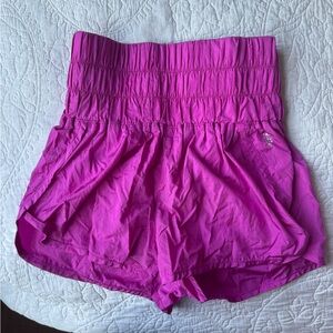 Hot pink free people the way home shorts
